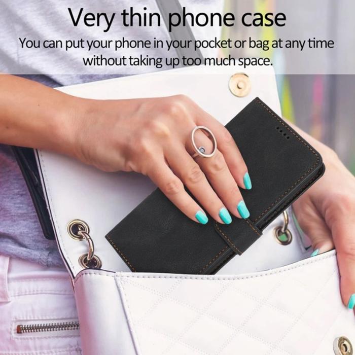 OEM - Samsung Galaxy A57 Plånboksfodral Konstläder Ställ - Svart