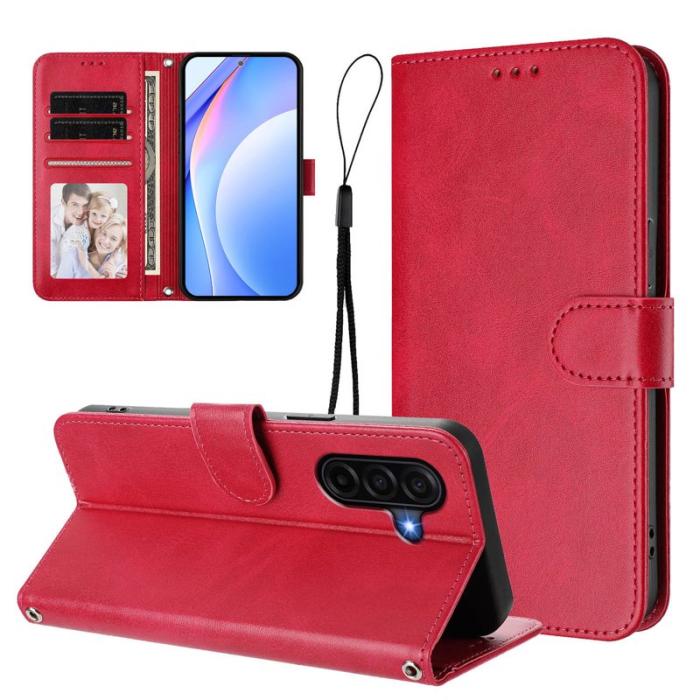 OEM - Samsung Galaxy A57 Plånboksfodral RFID Skydd Konstläder - Rosa