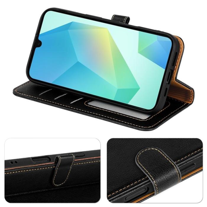 OEM - Samsung Galaxy A57 Fodral RFID Skydd Konstläder - Svart