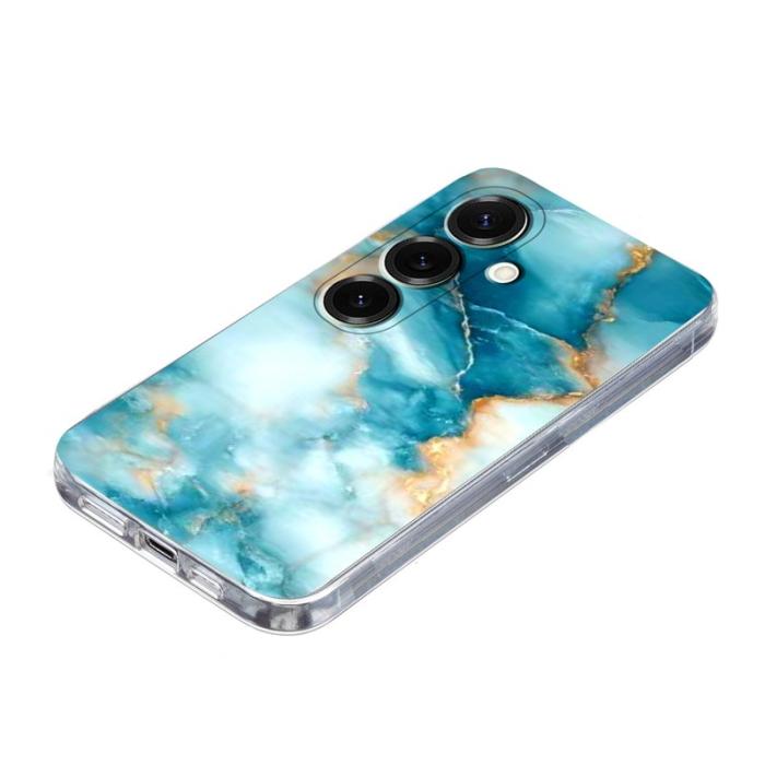 OEM - Samsung Galaxy A57 Mobilskal Marmortryck Plast - Blå