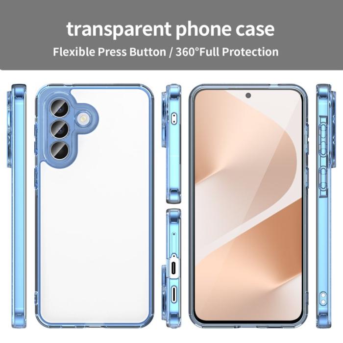 OEM - Samsung Galaxy A57 Mobilskal Plast + Akryl Anti-Gulning - Blå