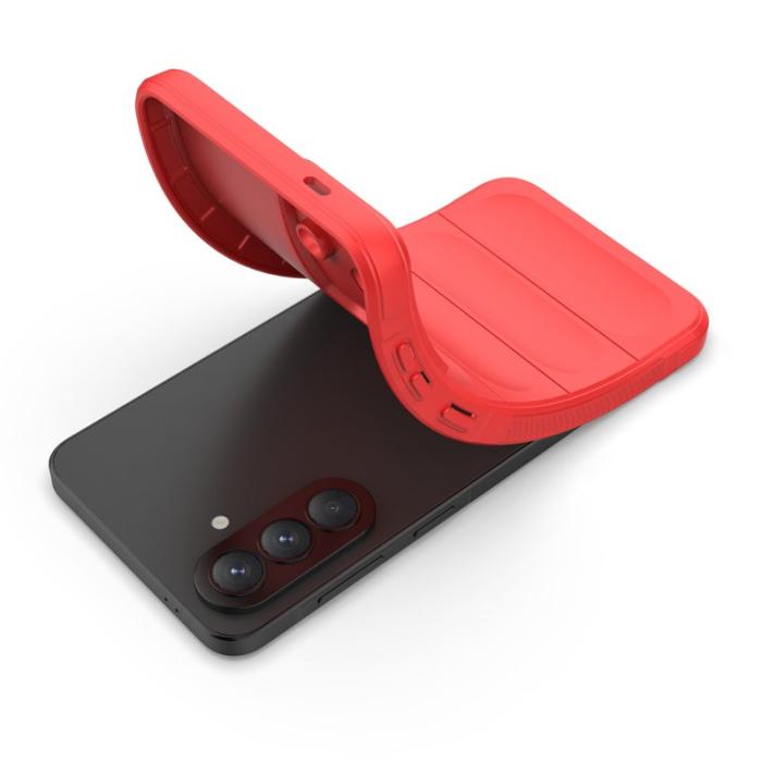 OEM - Samsung Galaxy A57 Mobilskal Plast Anti-Drop Skydd - Röd