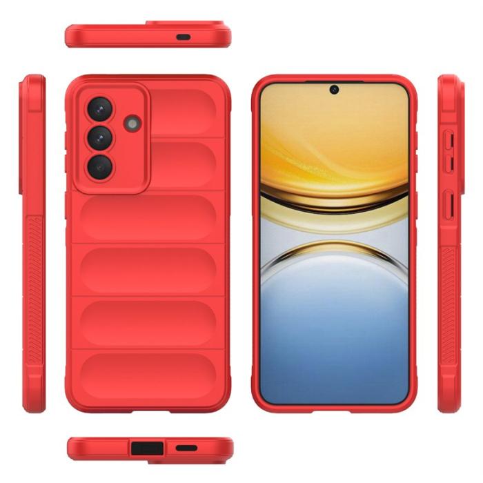 OEM - Samsung Galaxy A57 Mobilskal Plast Anti-Drop Skydd - Röd