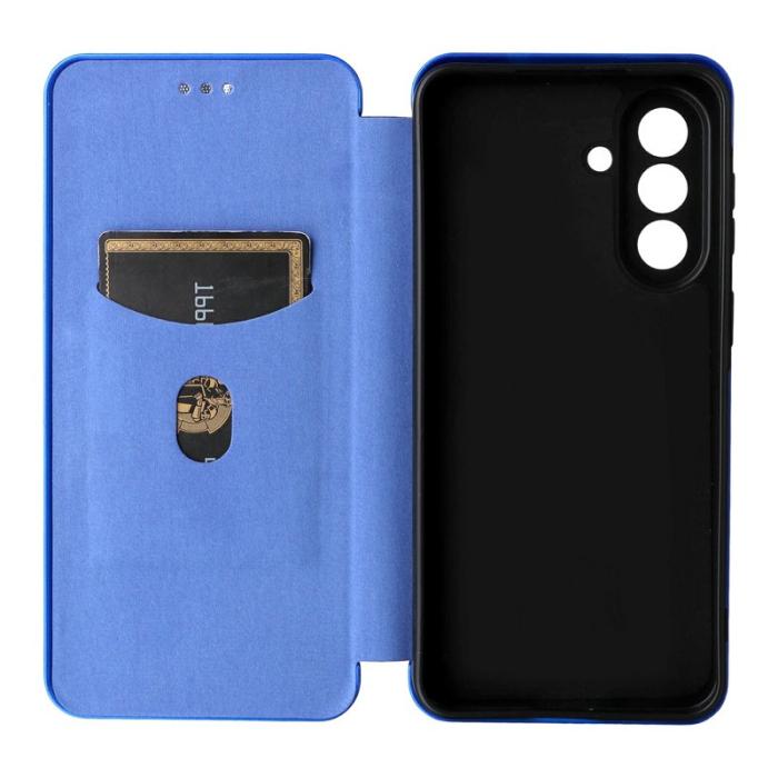 OEM - Samsung Galaxy A57 Mobilskal PU Läder Drop-Skydd - Blå