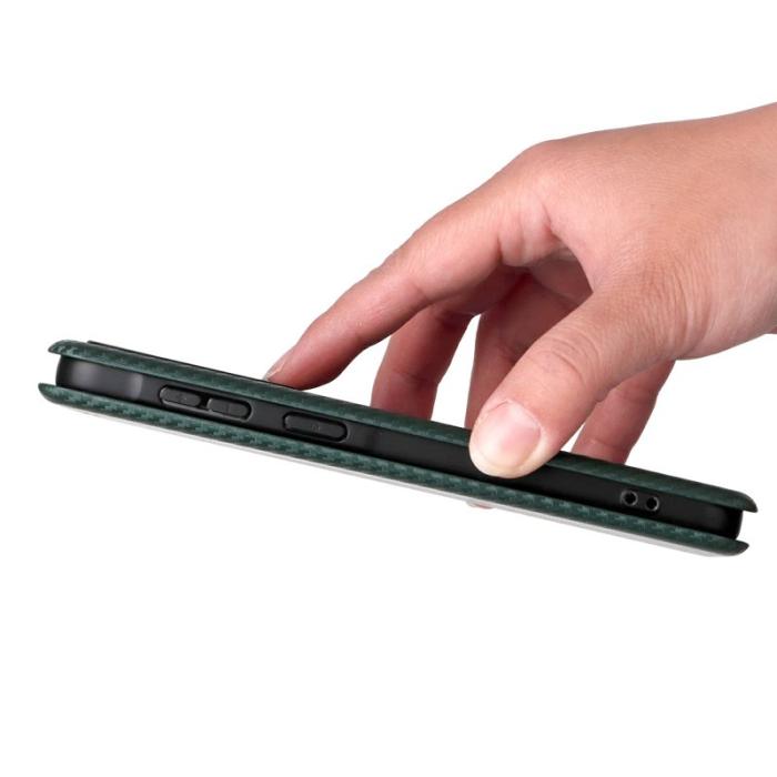 OEM - Samsung Galaxy A57 Mobilskal PU Läder Drop-Skydd - Grön