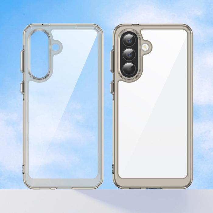 OEM - Samsung Galaxy A57 Mobilskal TPU + Akryl Skydd - Transparent Grå