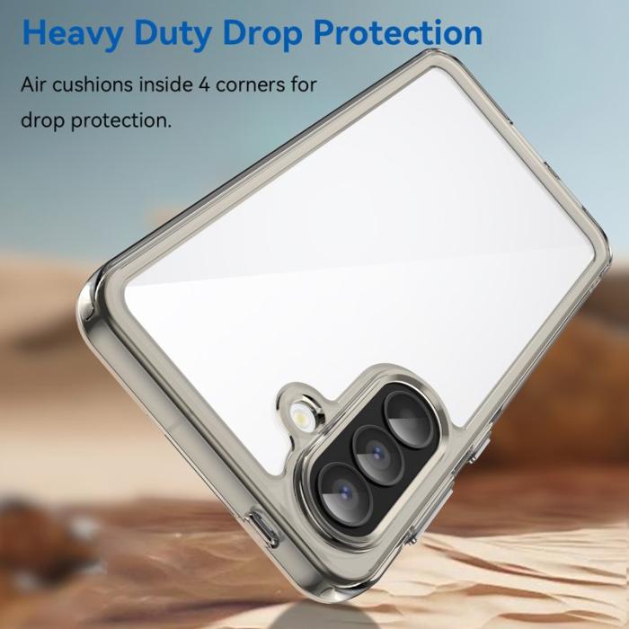 OEM - Samsung Galaxy A57 Mobilskal TPU + Akryl Skydd - Transparent Grå