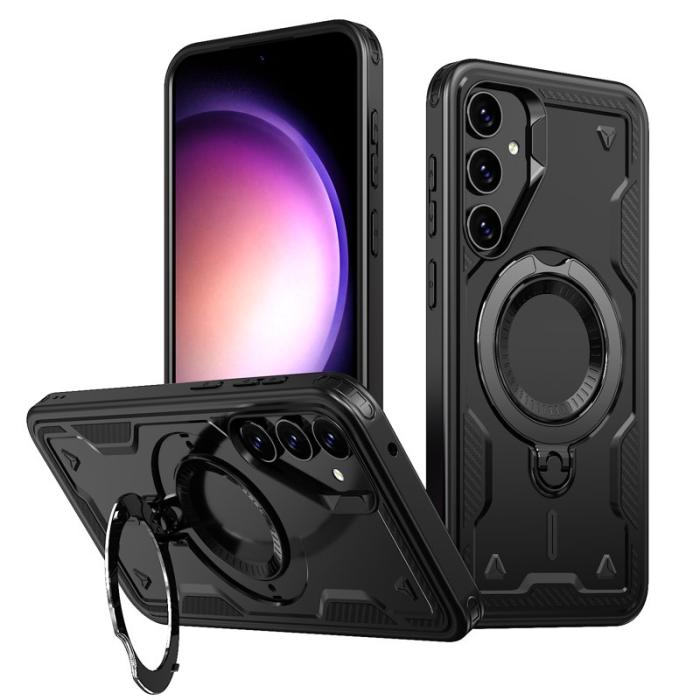 N/A - Samsung Galaxy S23 FE Skal Plast Militärskydd - Svart