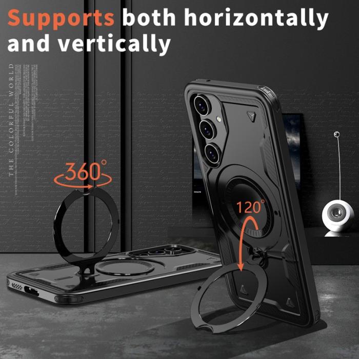 N/A - Samsung Galaxy S23 FE Skal Plast Militärskydd - Svart