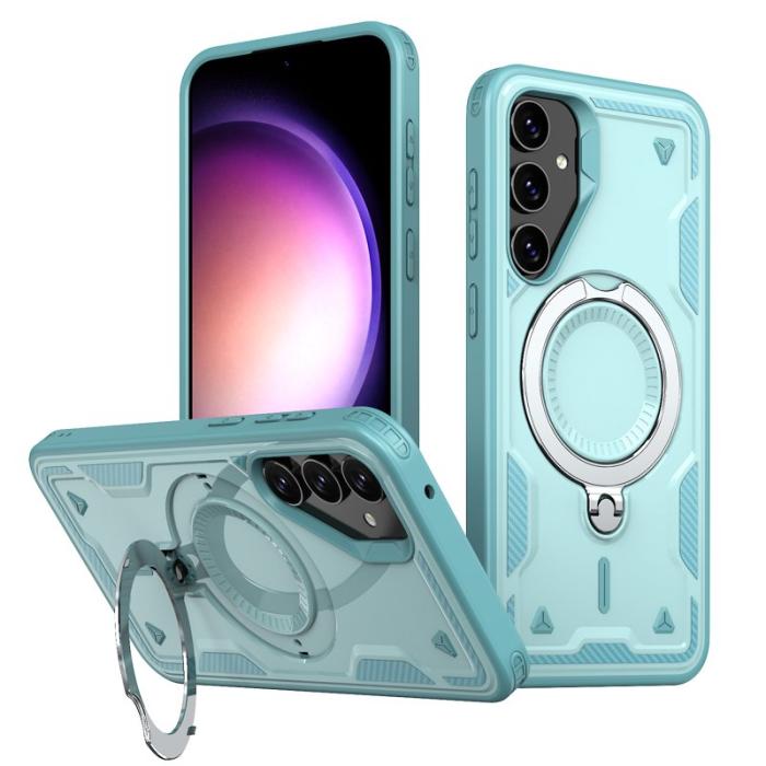 N/A - Samsung Galaxy S23 FE Skal Plast Militärt Skydd - Baby Blue