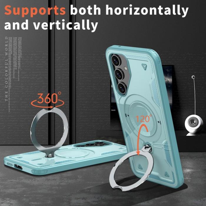 N/A - Samsung Galaxy S23 FE Skal Plast Militärt Skydd - Baby Blue