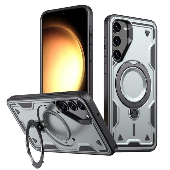 N/A - Samsung Galaxy S23+ Skal Plast Militärt Skydd - Grå