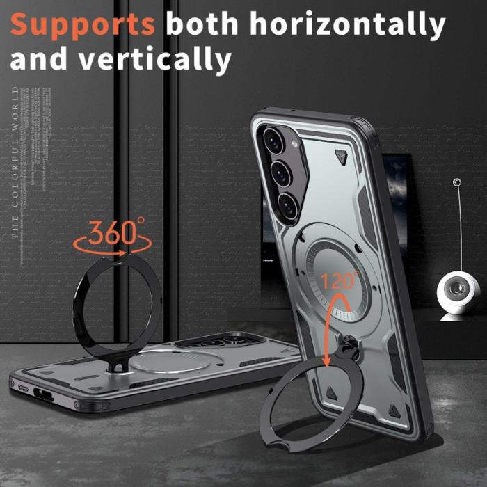 N/A - Samsung Galaxy S23+ Skal Plast Militärt Skydd - Grå