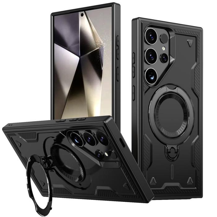 N/A - Samsung Galaxy S24 Ultra Skal Plast Militärskydd - Svart