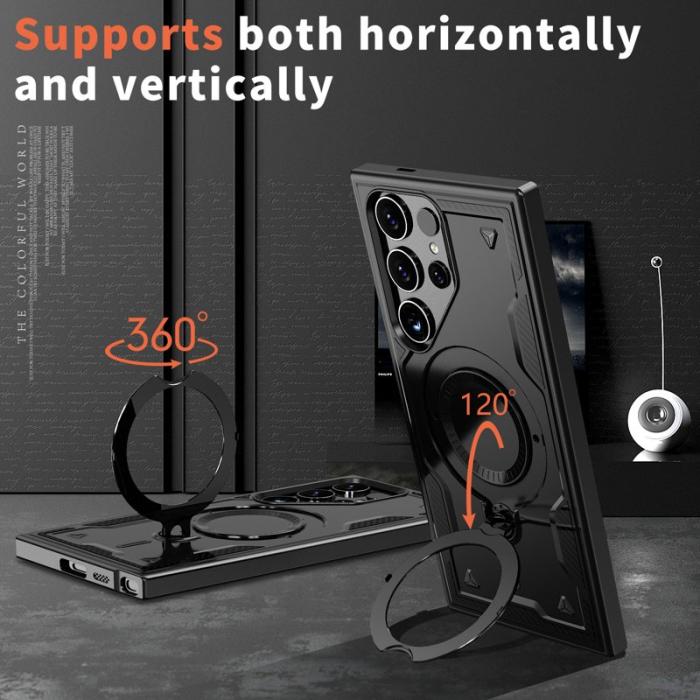 N/A - Samsung Galaxy S24 Ultra Skal Plast Militärskydd - Svart