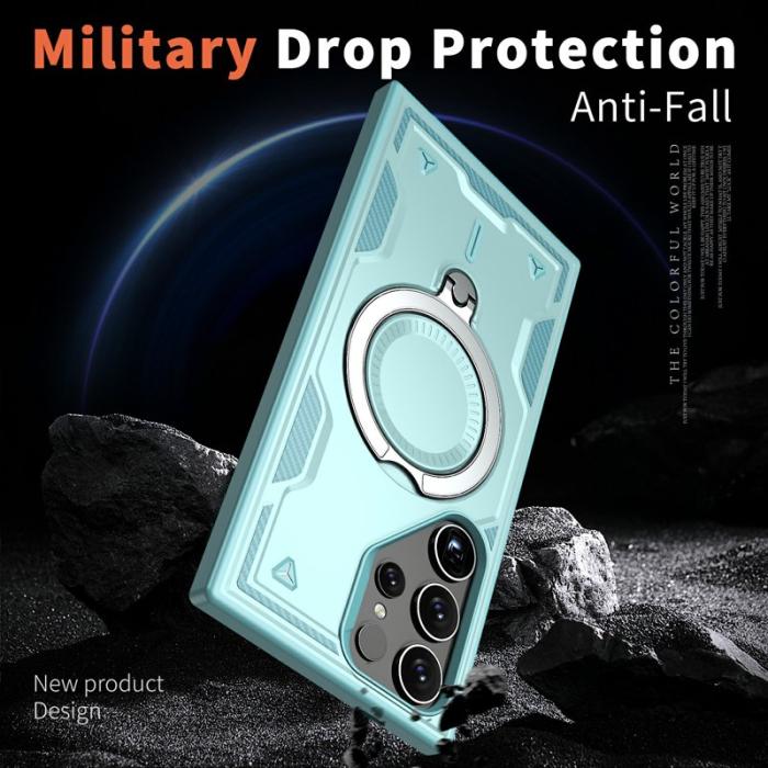 N/A - Samsung Galaxy S25 Ultra Skal Plast Militärskydd - Baby Blue