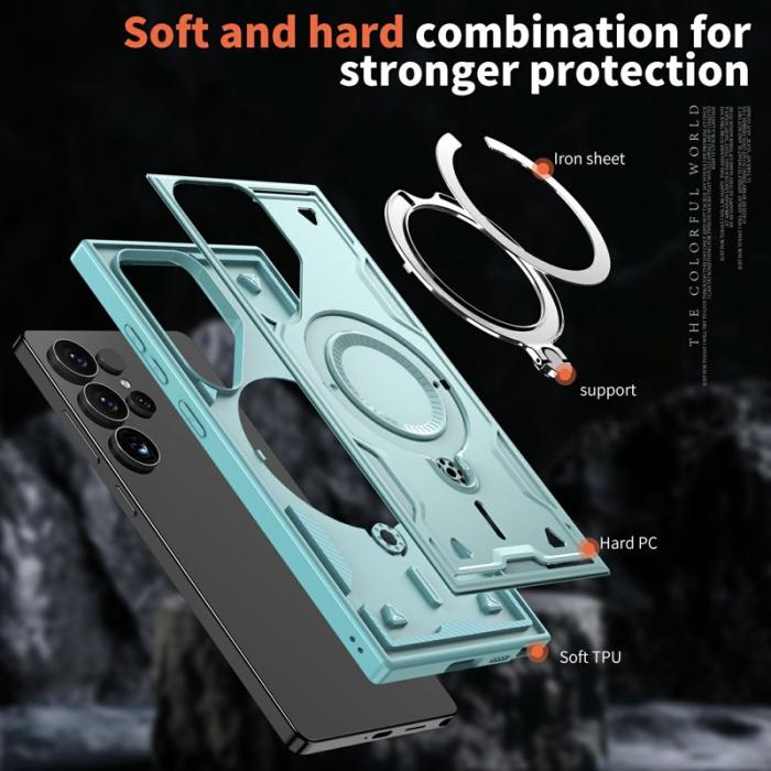 N/A - Samsung Galaxy S25 Ultra Skal Plast Militärskydd - Baby Blue