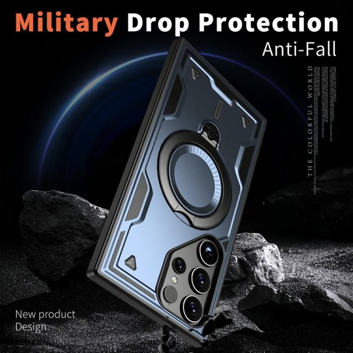 N/A - Samsung Galaxy S25 Ultra Skal Plast Militärskydd - Blå