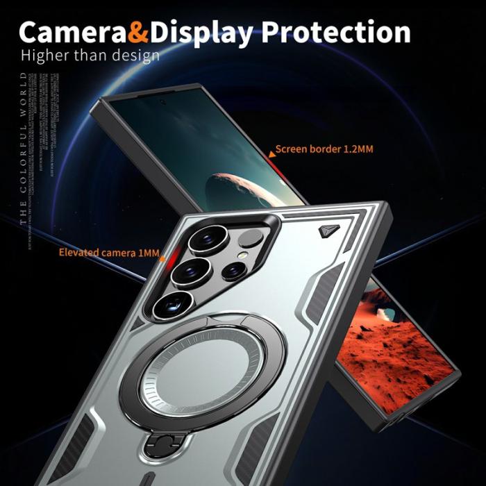 N/A - Samsung Galaxy S25 Ultra Skal Plast Militärskydd - Grå