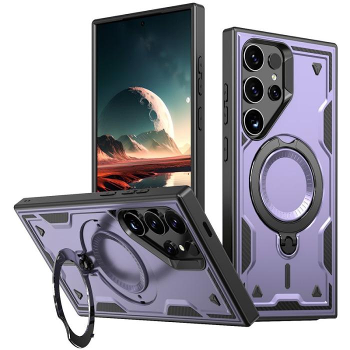 N/A - Samsung Galaxy S25 Ultra Skal Plast Militärskydd - Lila