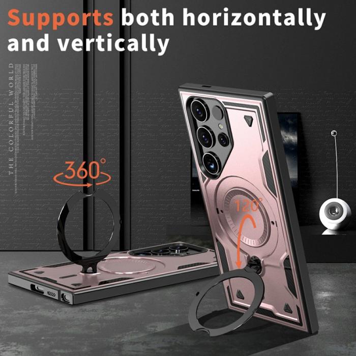 N/A - Samsung Galaxy S25 Ultra Skal Plast Militärt Skydd - Roséguld