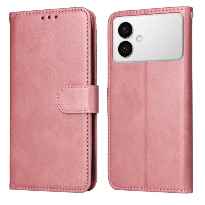 OEM - Samsung Galaxy S26 Edge Plånboksfodral Konstläder Folio Flip - Rosa