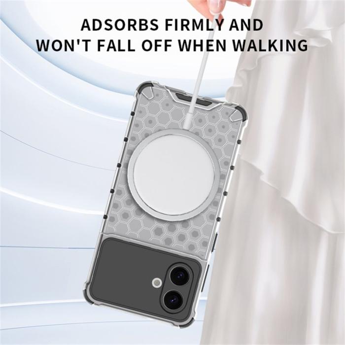 OEM - Samsung Galaxy S26 Edge Mobilskal Honeycomb Design TPU + PC - Grön