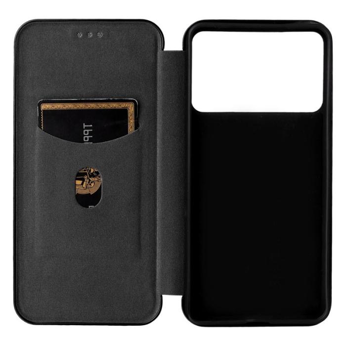 OEM - Samsung Galaxy S26 Edge Mobilskal Svart PU Läder Skydd - Svart