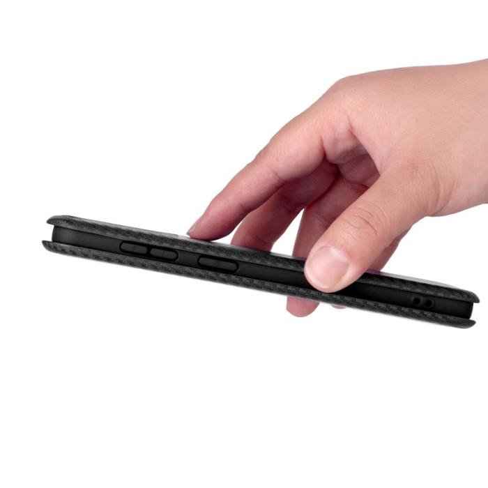 OEM - Samsung Galaxy S26 Edge Mobilskal Svart PU Läder Skydd - Svart