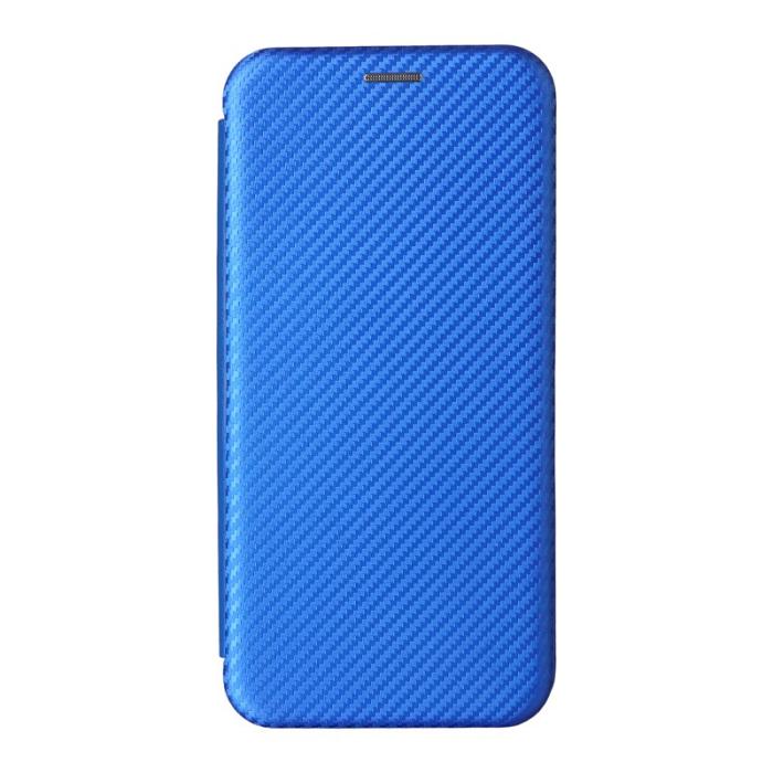 OEM - Samsung Galaxy S26 Edge Mobilskal Kolfiber Textur Stöttålig Konstläder - Blå