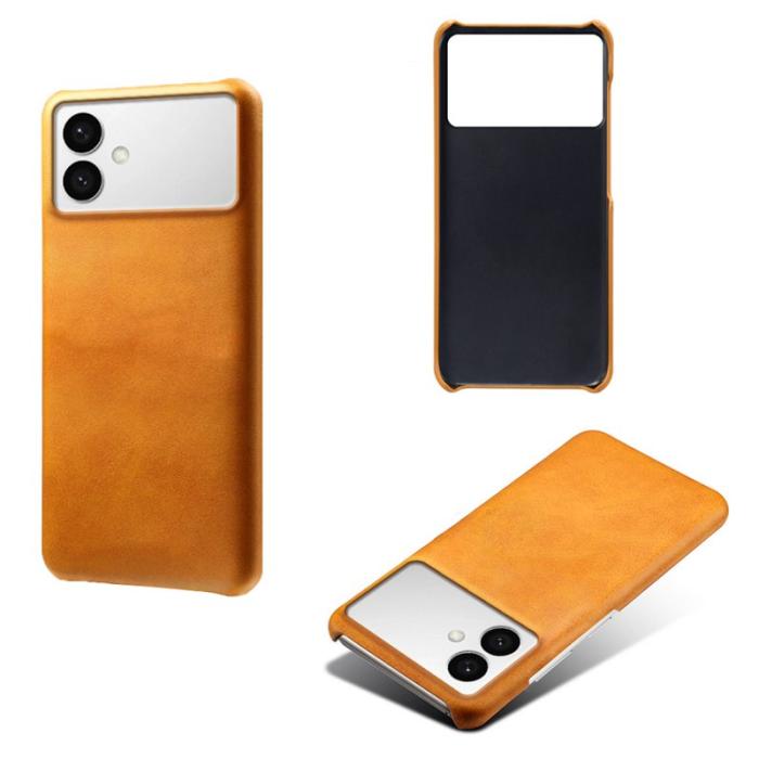 OEM - Samsung Galaxy S26 Edge Mobilskal Konstläder Hård PC Skydd - Orange