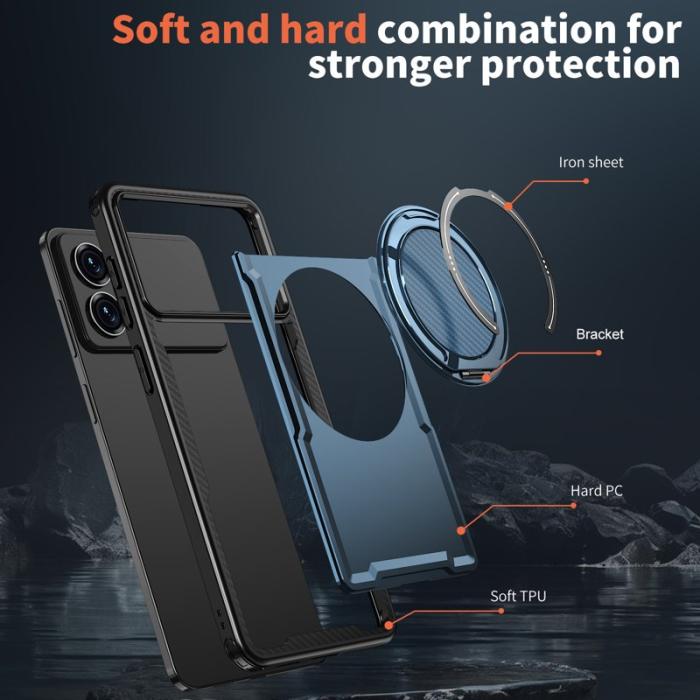 OEM - Samsung Galaxy S26 Edge Mobilskal Magnetiskt TPU + PC - Blå