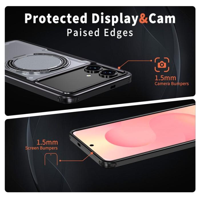 OEM - Samsung Galaxy S26 Edge Mobilskal Magnetiskt TPU + PC - Grå