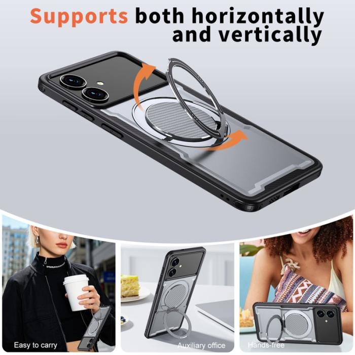 OEM - Samsung Galaxy S26 Edge Mobilskal Magnetiskt TPU + PC - Grå