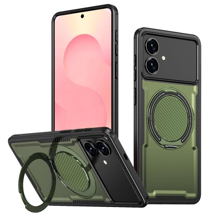 OEM - Samsung Galaxy S26 Edge Mobilskal Magnetiskt TPU + PC - Grön