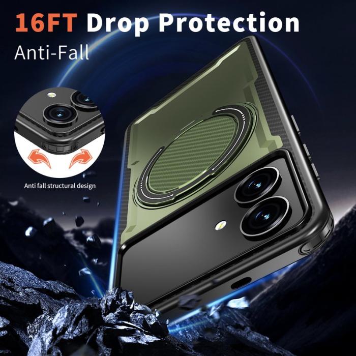 OEM - Samsung Galaxy S26 Edge Mobilskal Magnetiskt TPU + PC - Grön