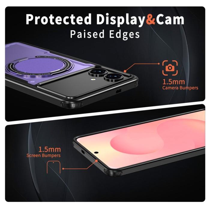 OEM - Samsung Galaxy S26 Edge Mobilskal Magnetiskt TPU + PC - Lila