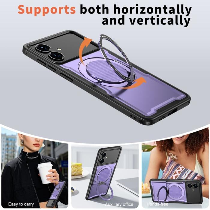 OEM - Samsung Galaxy S26 Edge Mobilskal Magnetiskt TPU + PC - Lila