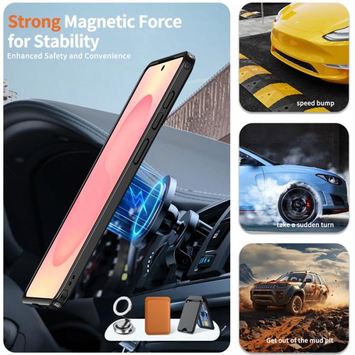 OEM - Samsung Galaxy S26 Edge Mobilskal Magnetiskt TPU + PC - Svart