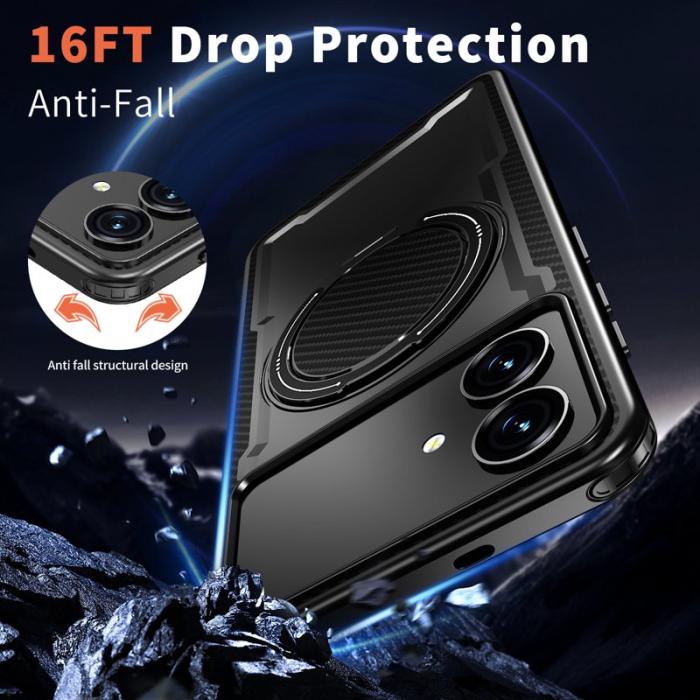 OEM - Samsung Galaxy S26 Edge Mobilskal Magnetiskt TPU + PC - Svart