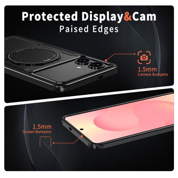 OEM - Samsung Galaxy S26 Edge Mobilskal Magnetiskt TPU + PC - Svart