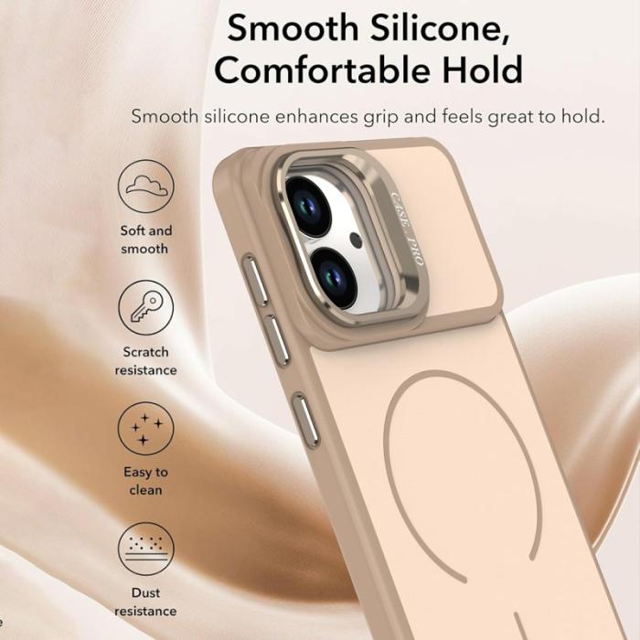 OEM - Samsung Galaxy S26 Edge Mobilskal Plast Med Ställning - Guld