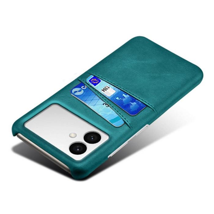 OEM - Samsung Galaxy S26 Edge Mobilskal PU Läder + Hård PC - Grön