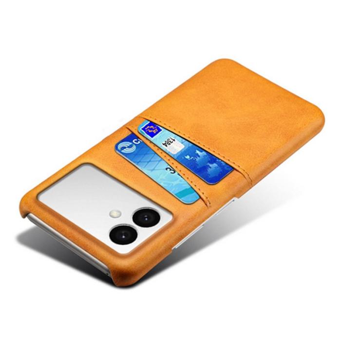 OEM - Samsung Galaxy S26 Edge Mobilskal PU Läder + Hård PC - Orange