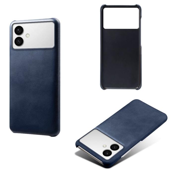 OEM - Samsung Galaxy S26 Edge Mobilskal PU Läder Hård PC Skydd - Blå