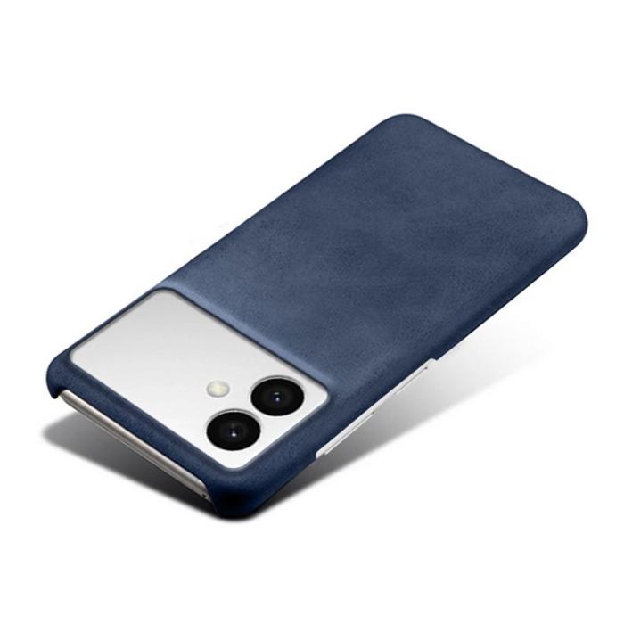 OEM - Samsung Galaxy S26 Edge Mobilskal PU Läder Hård PC Skydd - Blå