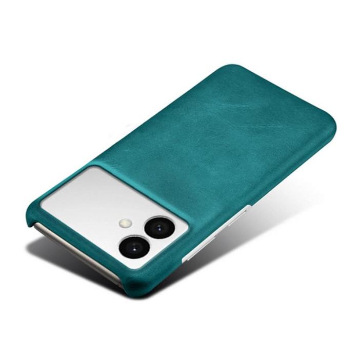 OEM - Samsung Galaxy S26 Edge Mobilskal PU Läder Hård PC Skydd - Grön