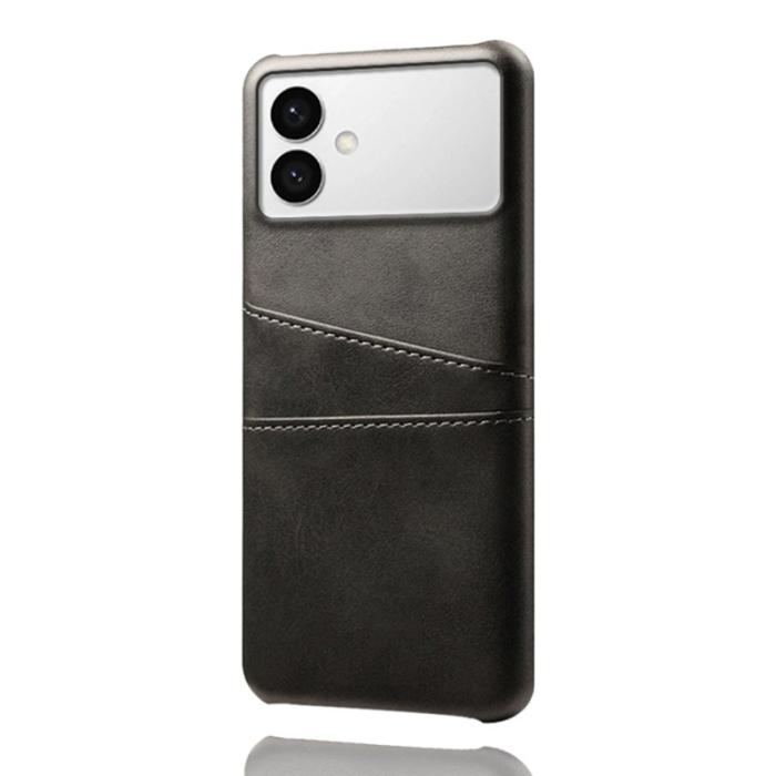 OEM - Samsung Galaxy S26 Edge Mobilskal PU Läder + Hård PC - Svart