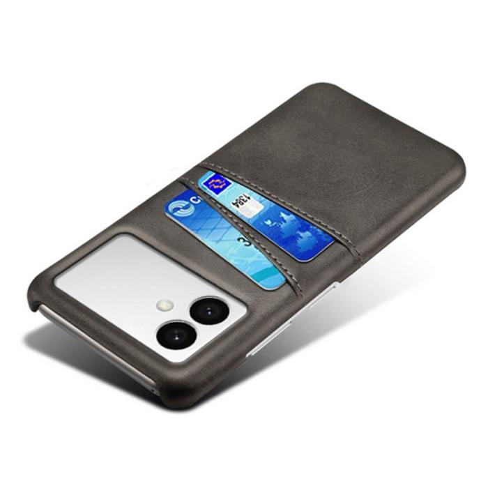 OEM - Samsung Galaxy S26 Edge Mobilskal PU Läder + Hård PC - Svart