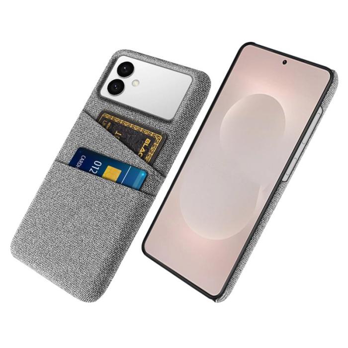 OEM - Samsung Galaxy S26 Edge Skal Tyg + Hård PC - Ljusgrå